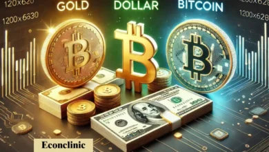 مقایسه طلا، دلار و بیت کوین