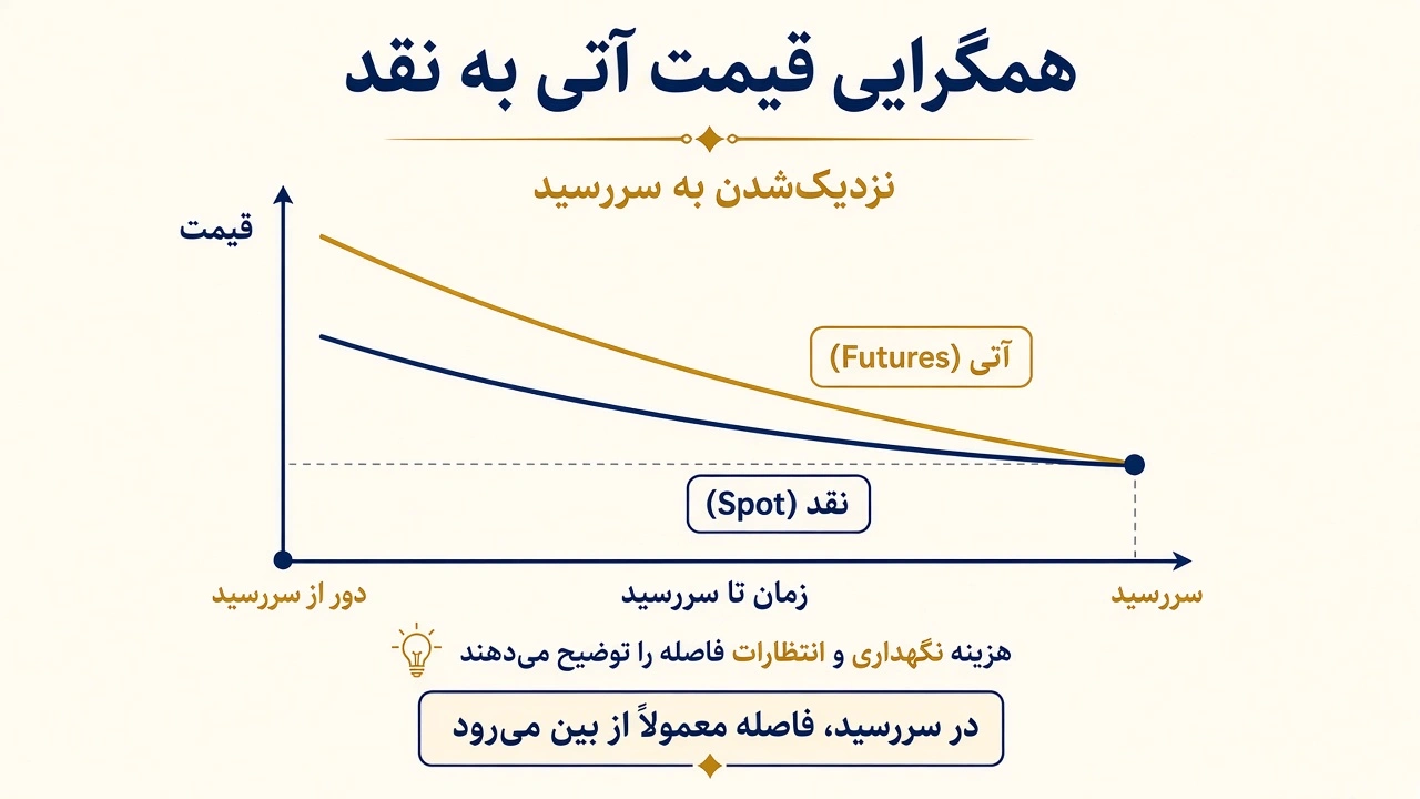 همگرایی قیمت آتی به قیمت نقد نزدیک سررسید