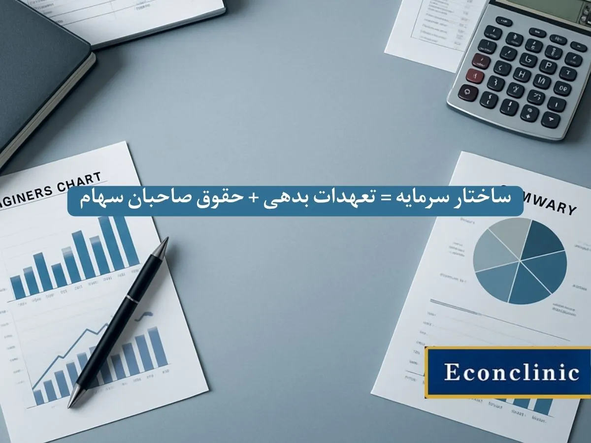 فرمول محاسبه ساختار سرمایه به سادگی در مقاله ساختار سرمایه کلینیک اقتصاد