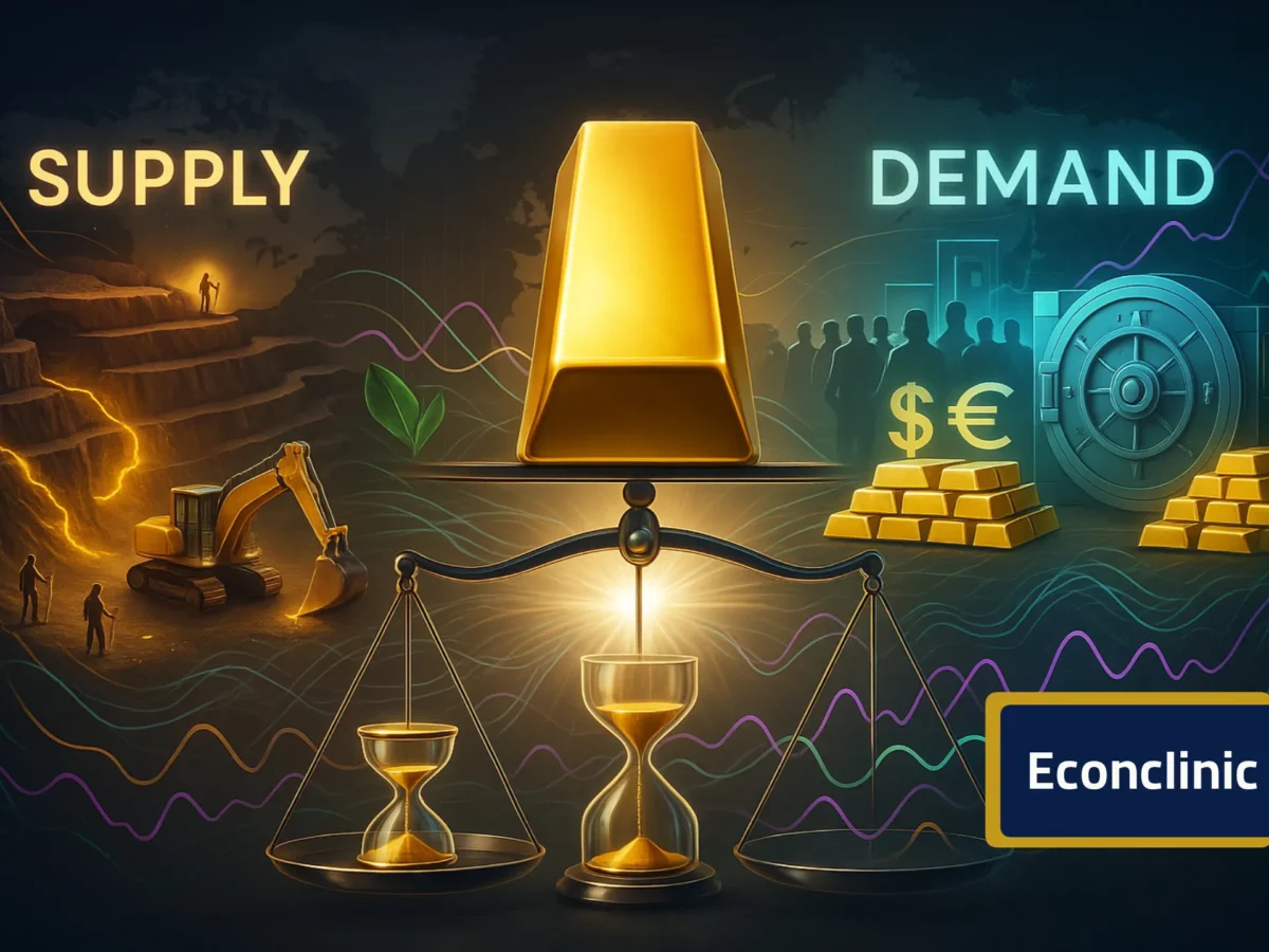 تحلیل طلا و چگونه طلا را تحلیل کنیم؟ 5 عرضه و تقاضا طلا و اهمیت آن در تحلیل طلا کلینیک اقتصاد